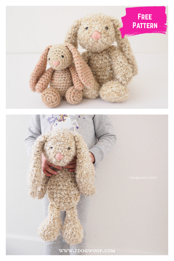 Classic Stuffed Bunny Free Crochet Pattern 