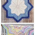 Compass Star Blanket Free Crochet Pattern