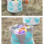 Easter Egg Basket Free Crochet Pattern