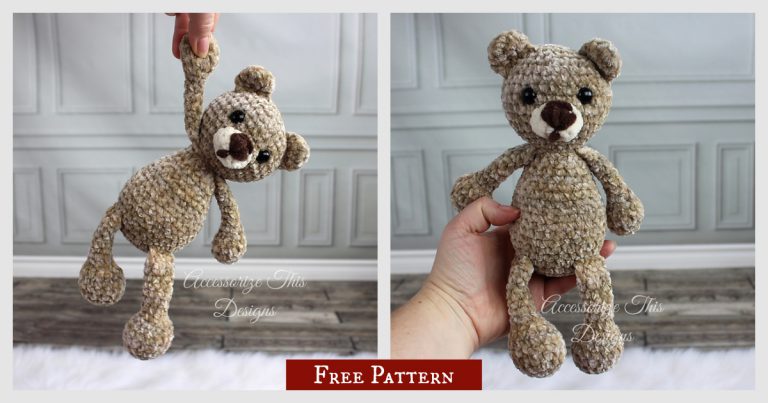 Flip Flop Teddy Bear Free Crochet Pattern