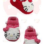 Hello Kitty Baby Shoes Free Crochet Pattern
