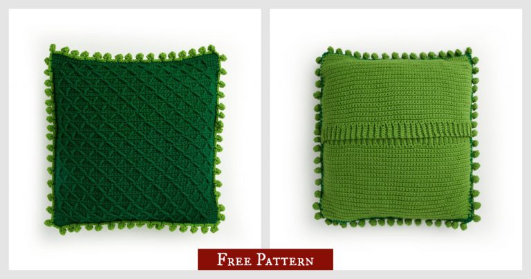 Lattice Pillow Free Crochet Pattern