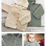 Lemon Peel Baby Jacket Free Crochet Pattern