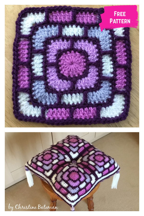 Light Fantastic Square Free Crochet Pattern