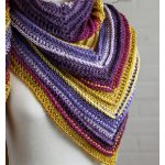Mountain Ridge Shawl Free Crochet Pattern and Video Tutorial