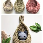 Teardrop Hanging Baskets Free Crochet Pattern and Video Tutorial