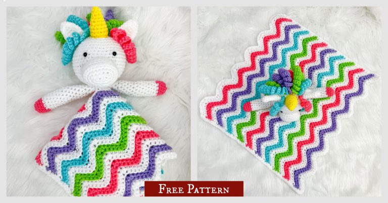 Unicorn Baby Lovey Free Crochet Pattern