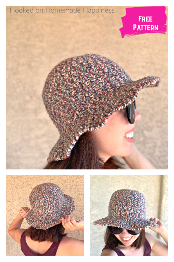 August Sun Hat Free Crochet Pattern