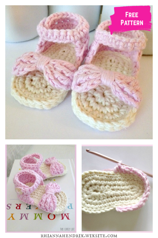 Baby Sandals Free Crochet Pattern