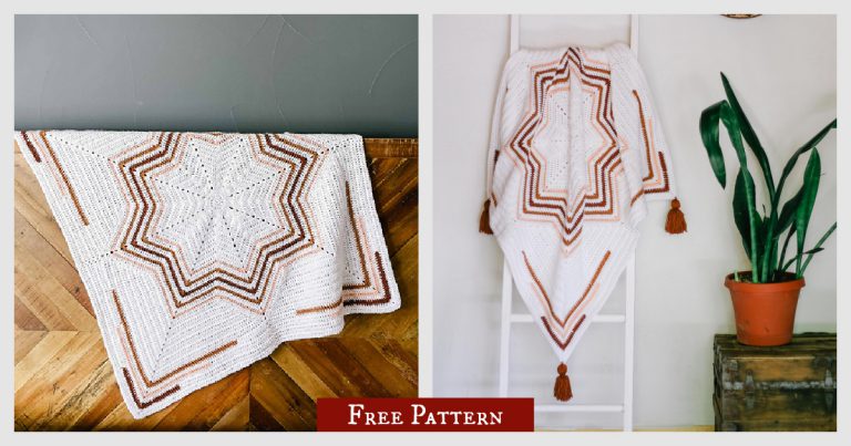 Rising Star Blanket Free Crochet Pattern