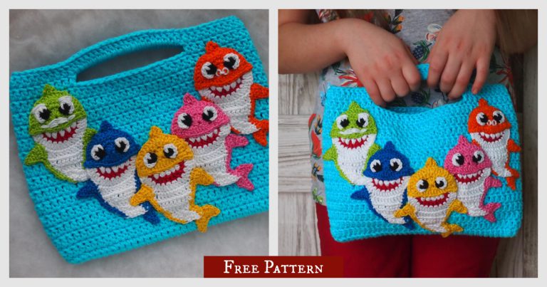 Sharks Handbag Free Crochet Pattern