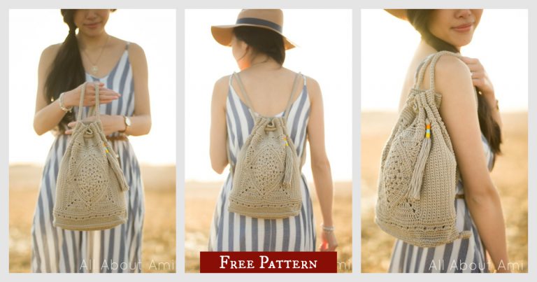 Wildrose Backpack Free Crochet Pattern