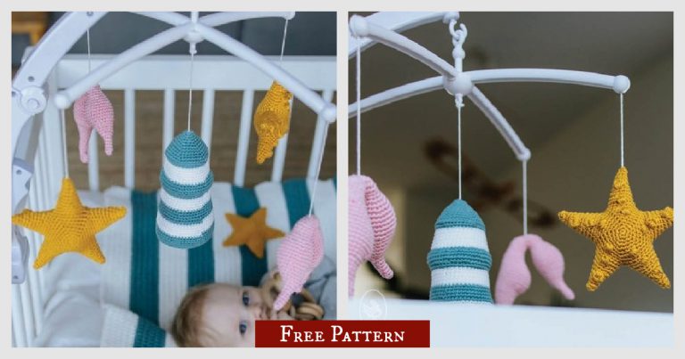 Baby Mobile Sea View Free Crochet Pattern