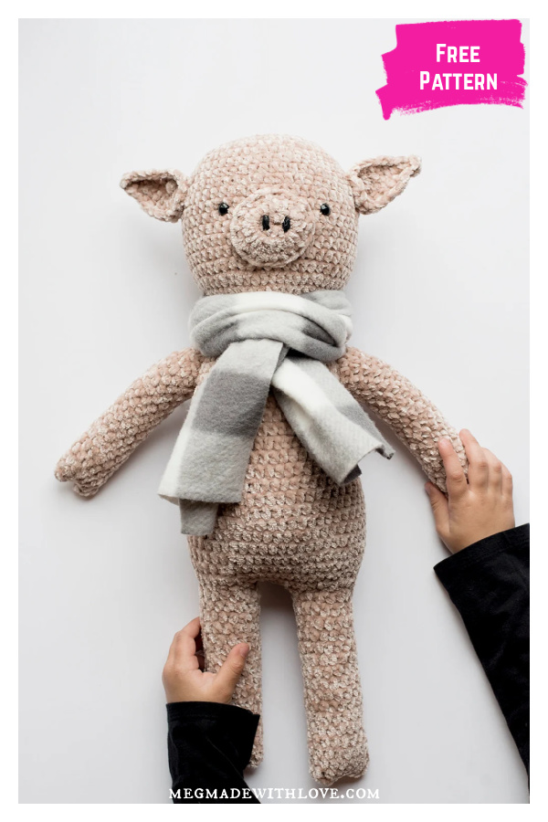 Baby Pig Toy Free Crochet Pattern