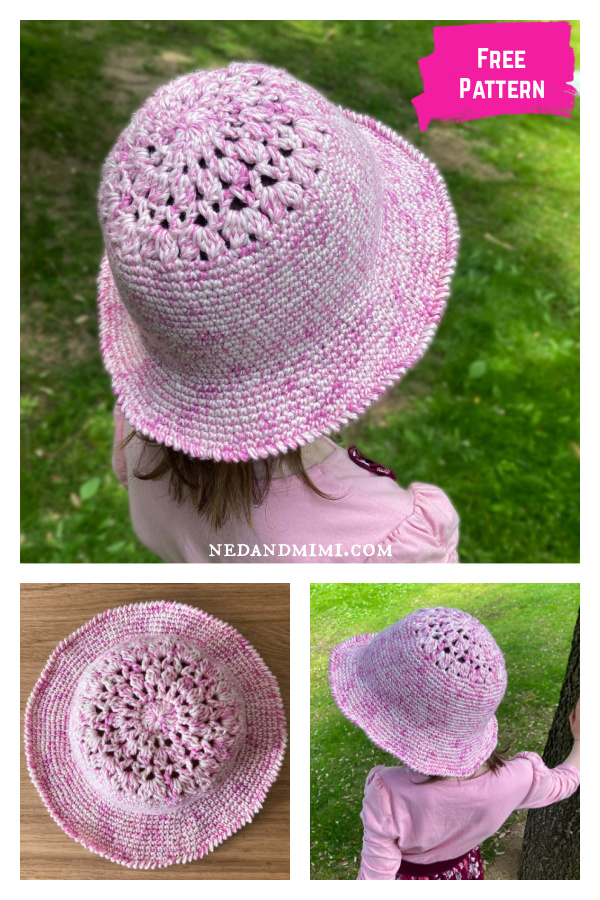 Dahlia Sun Hat Free Crochet Pattern