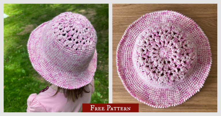 Dahlia Sun Hat Free Crochet Pattern
