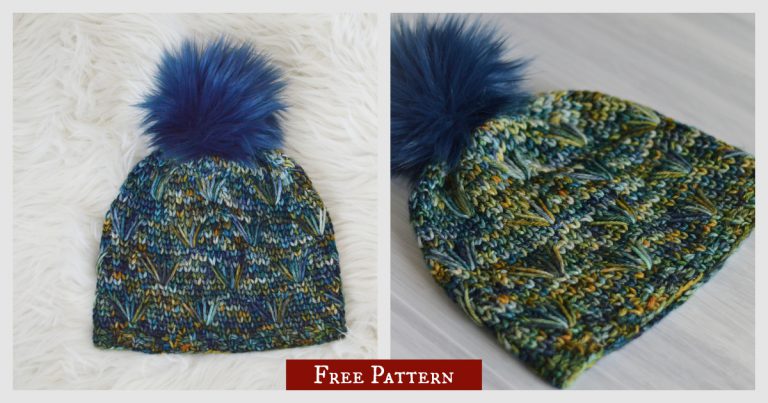 Dandelion Field Beanie Free Crochet Pattern and Video Tutorial