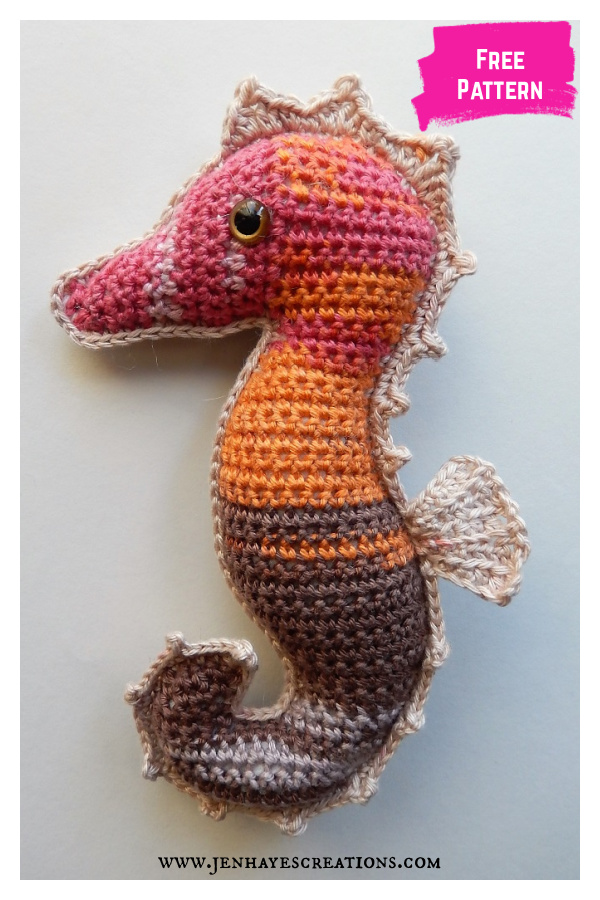Ragdoll Seahorse Free Crochet Pattern