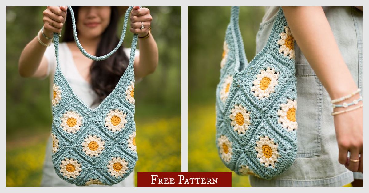 Summer Days Daisy Bag Free Crochet Pattern