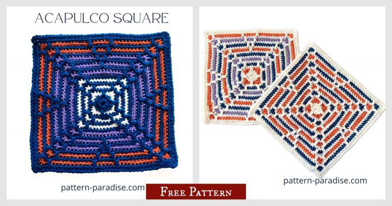 Acapulco Square Free Crochet Pattern