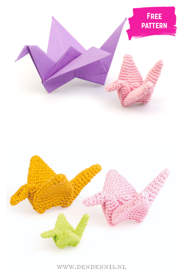 Amigurumi Origami Crane Free Crochet Pattern