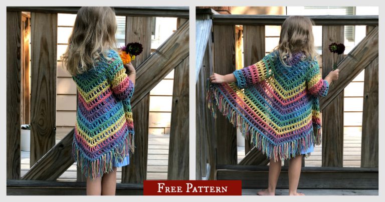 Child Shawl Cardigan Free Crochet Pattern