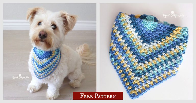 Dog Bandana Free Crochet Pattern