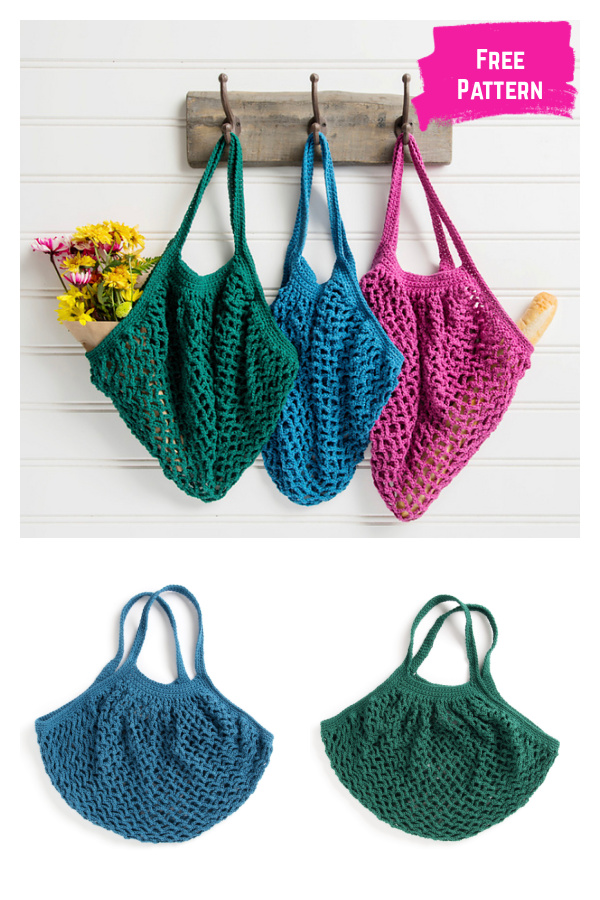 Farming Fresh Market Tote Free Crochet Pattern 