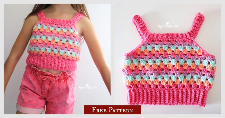 Granny Stitch Tank Top Free Crochet Pattern