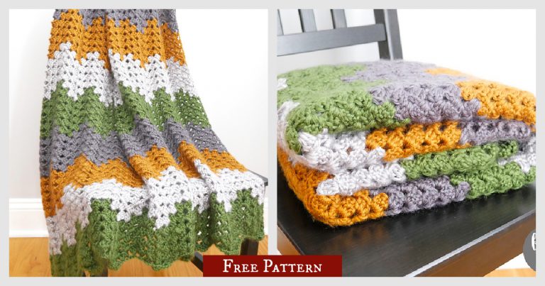 Harvest Waves Throw Free Crochet Pattern and Video Tutorial