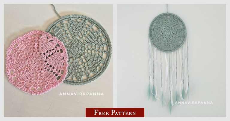 Hearts Mandala Free Crochet Pattern