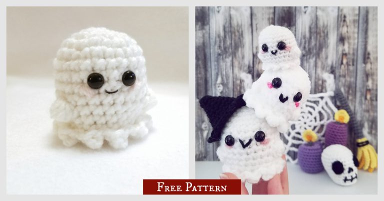 Howl the Littlest Ghost Free Crochet Pattern and Video Tutorial