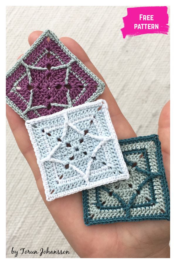 Northern Diamond Square Free Crochet Pattern