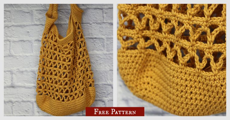 Promenade Market Bag Free Crochet Pattern and Video Tutorial