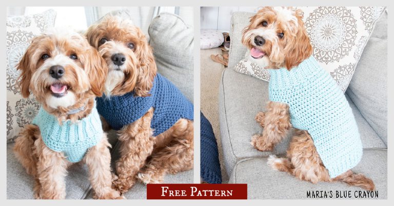 Pullover Dog Sweater Free Crochet Pattern