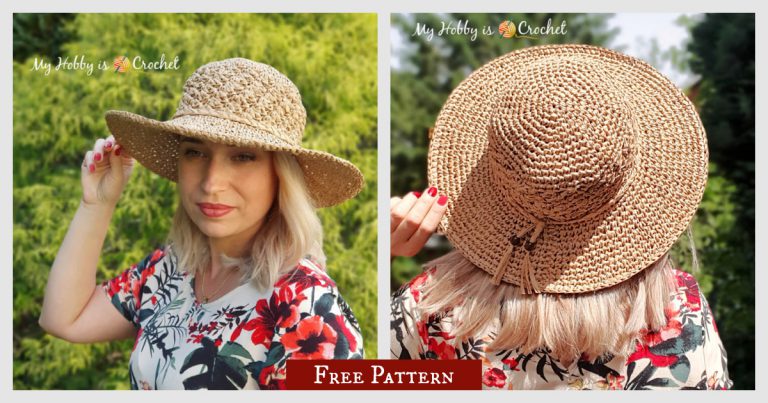 Raffie Sun Hat Free Crochet Pattern