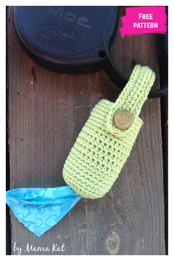 Simple Crocheted Poop Bag Holder Free Pattern
