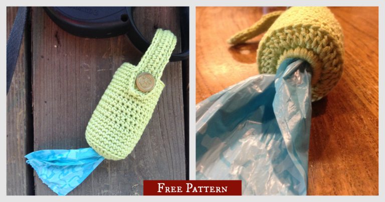 Simple Crocheted Poop Bag Holder Free Pattern