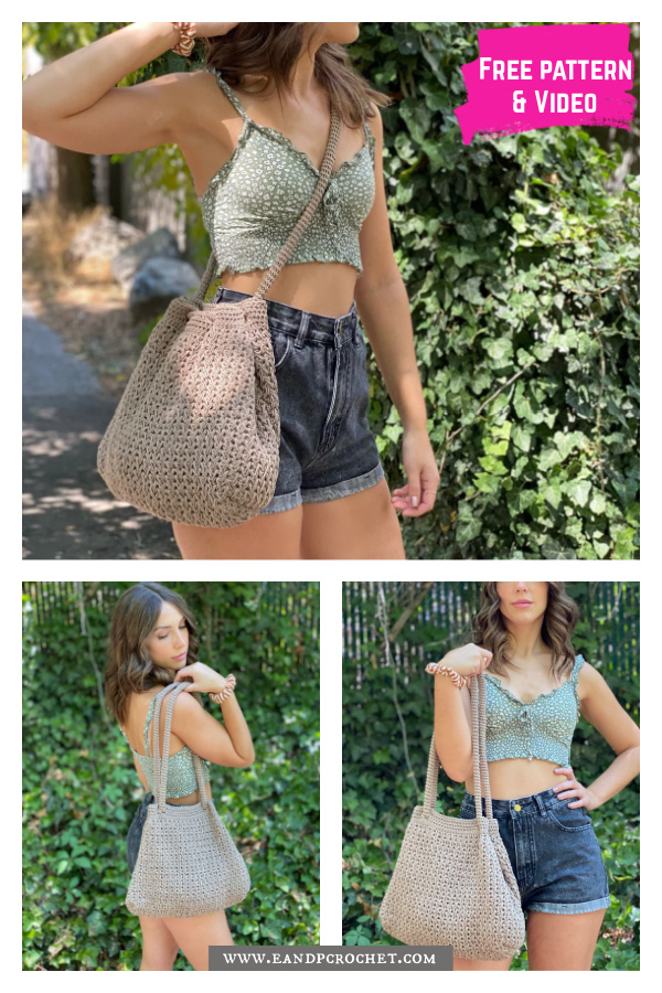 The Aspen Loop Bag Free Crochet Pattern and Video Tutorial