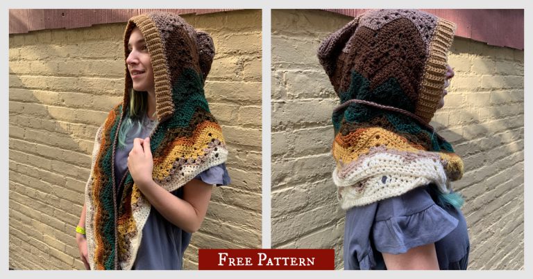 6-Day Hooded Infinity Scarf Free Crochet Pattern