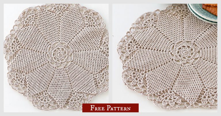 Christmas Classic Placemat Free Crochet Pattern