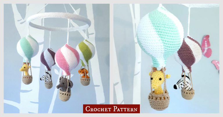Hot Air Balloon Baby Mobile Crochet Pattern