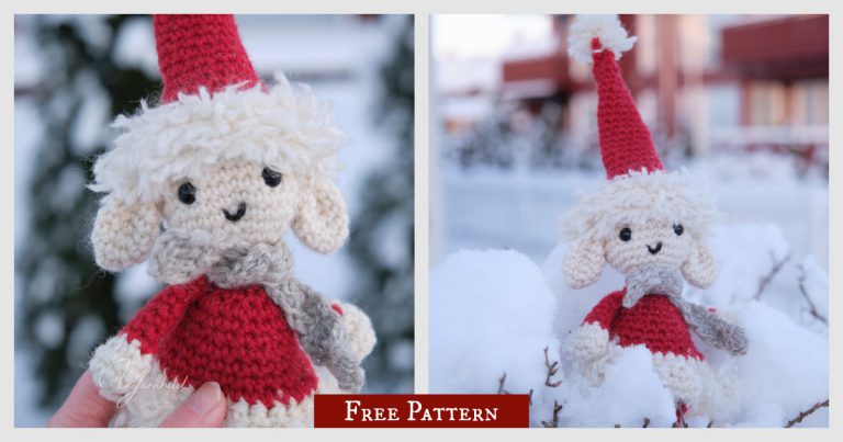 Christmas Amigurumi Lamb Free Crochet Pattern