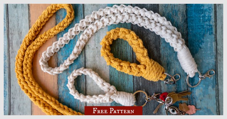 Lanyard Keychain Free Crochet Pattern