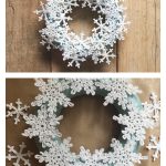 Snowflake Christmas Wreath Free Crochet Pattern