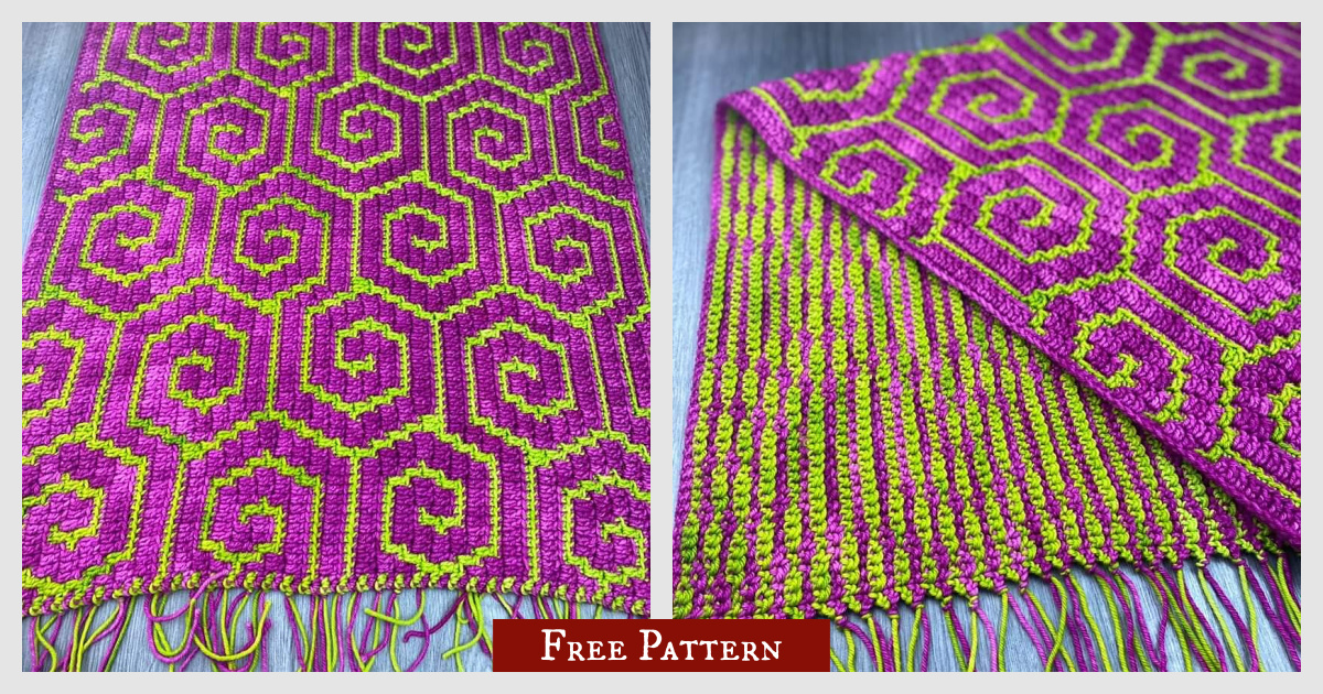 Swirly McWhirly Overlay Mosaic Free Crochet Pattern