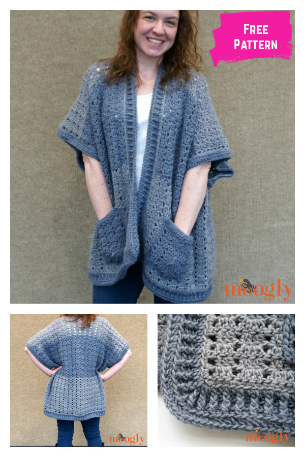 Riverbend Cardigan Free Crochet Pattern
