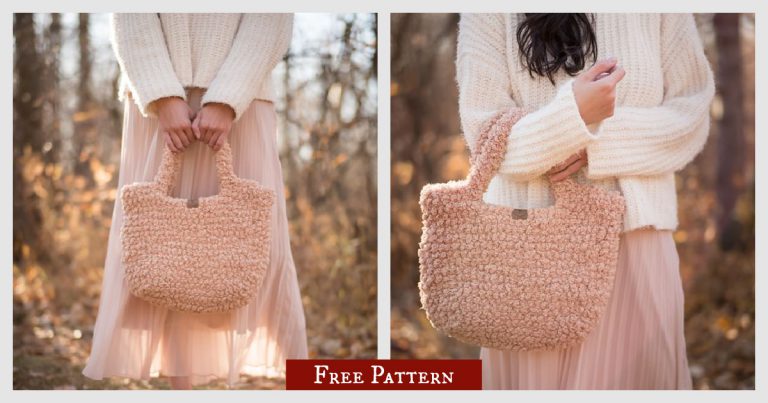 Fuzzy Fleece Bag Free Crochet Pattern