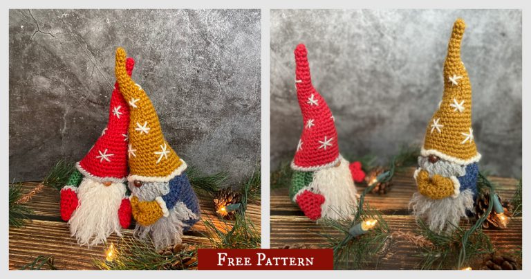Gnome for the Holidays Free Crochet Pattern and Video Tutorial