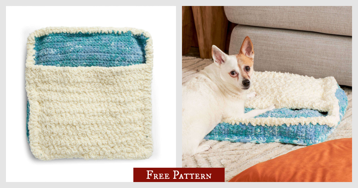 Pocket Pet Bed Free Crochet Pattern